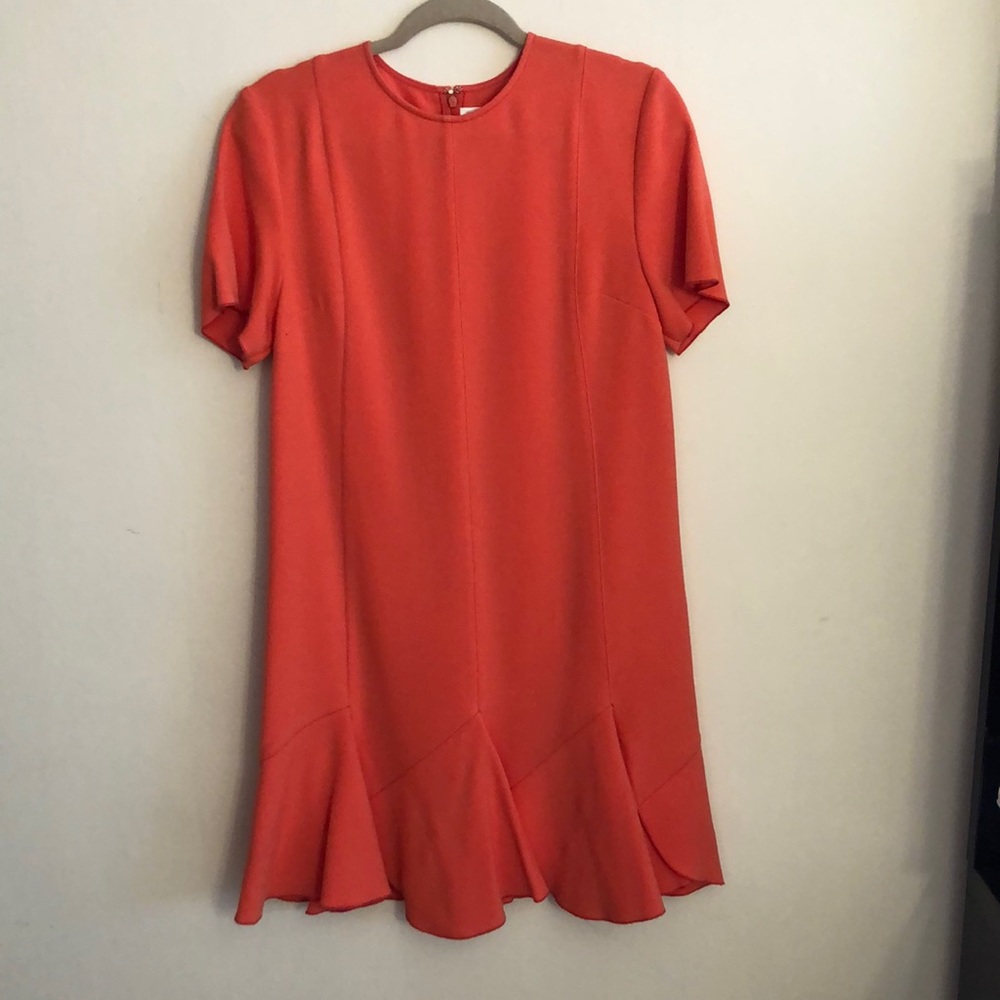 Dress Color of the dress is coral